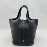 Hermes Picotin 22 Celemence Noir GHW