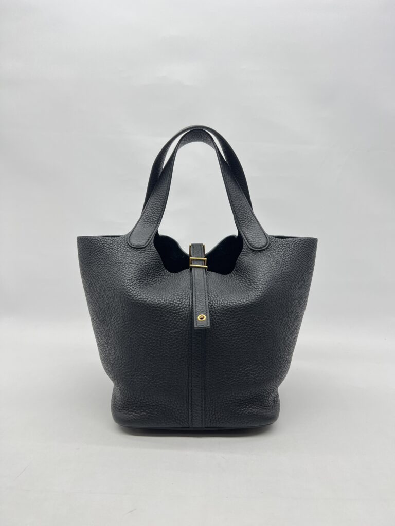 Hermes Picotin 22 Celemence Noir GHW