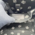 Saint Laurent Mica Hatbox Black Croco Embossed SHW
