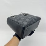 Dior Lady Dior x Anselm Reyle Calfskin Mate Noir RHW