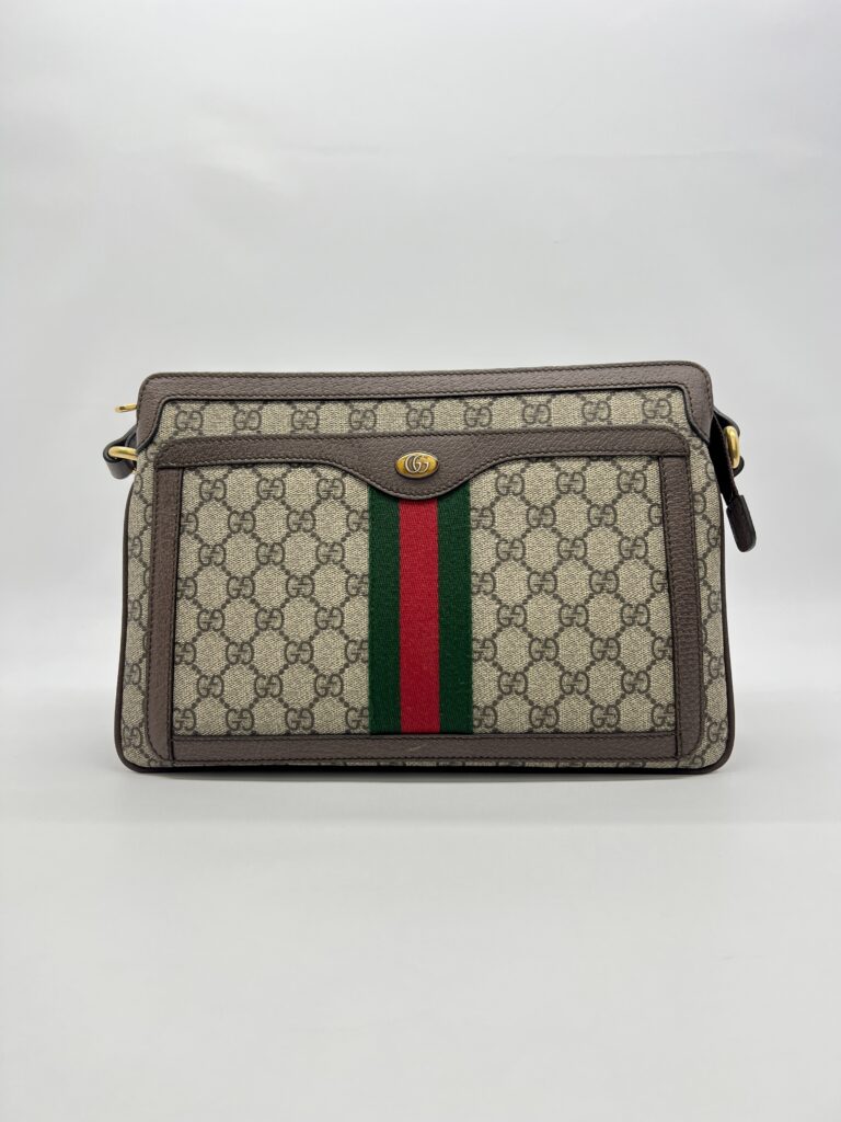 Gucci Crossbody Shoulder Bag GG Supreme GHW