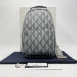 Dior Rider Sling Bag Diamond Coated Canvas Grey SHW