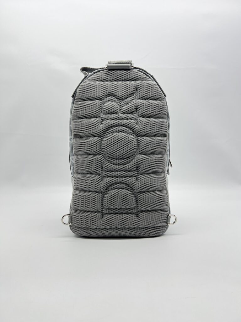 Dior Rider Sling Bag Diamond Coated Canvas Grey SHW