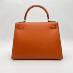 Hermes Kelly 28 Epsom Orange GHW