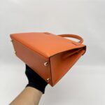 Hermes Kelly 28 Epsom Orange GHW