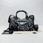 Balenciaga Reguler Classic City Graffiti Black White