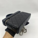 Chanel Vanity Top Handle Lambskin Black GHW