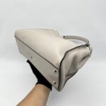 Fendi Peekaboo Medium Nappa Shiny Satchel Grigio Polvere