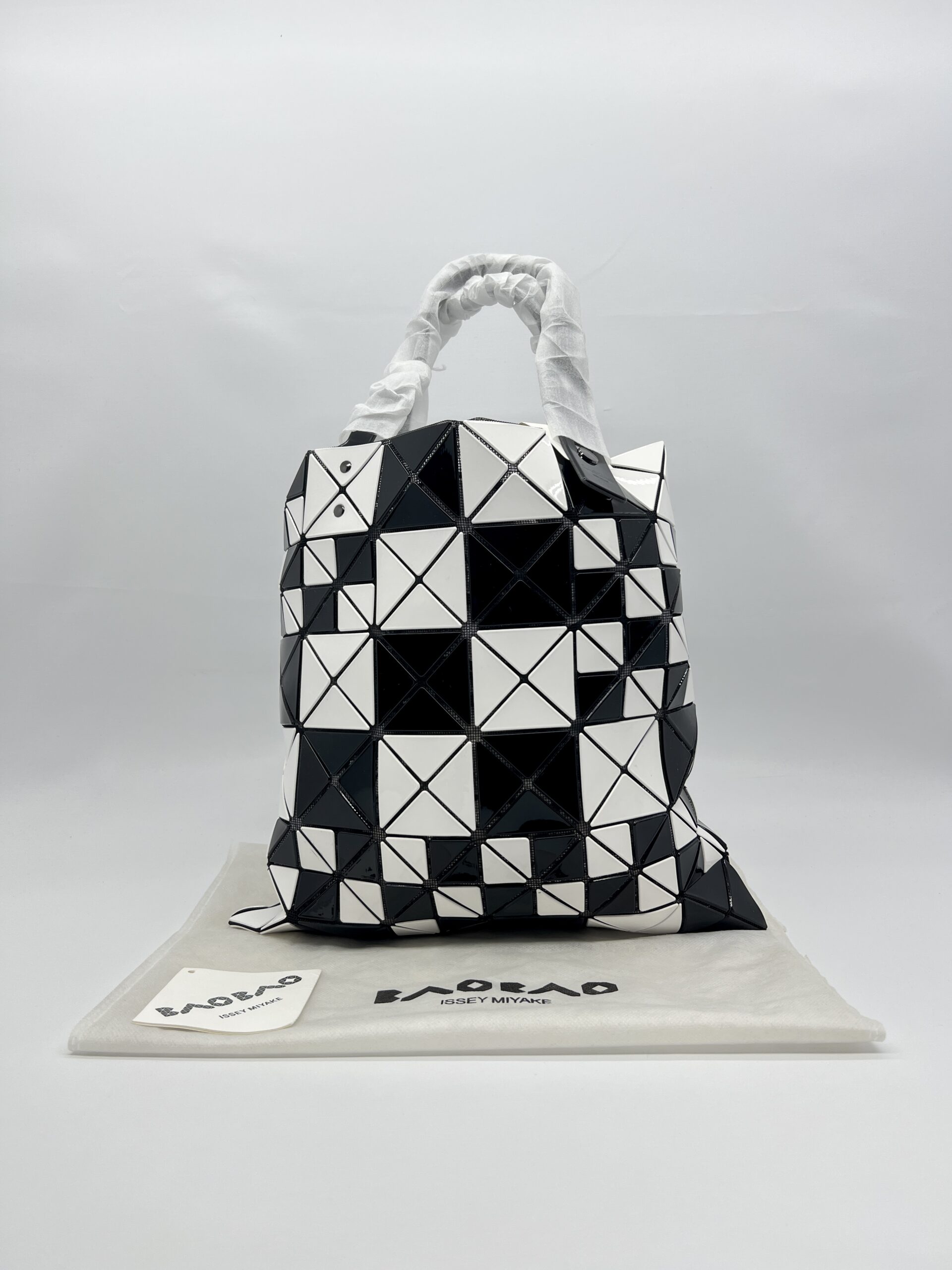 Bao Bao Prism Tote Bag Black white