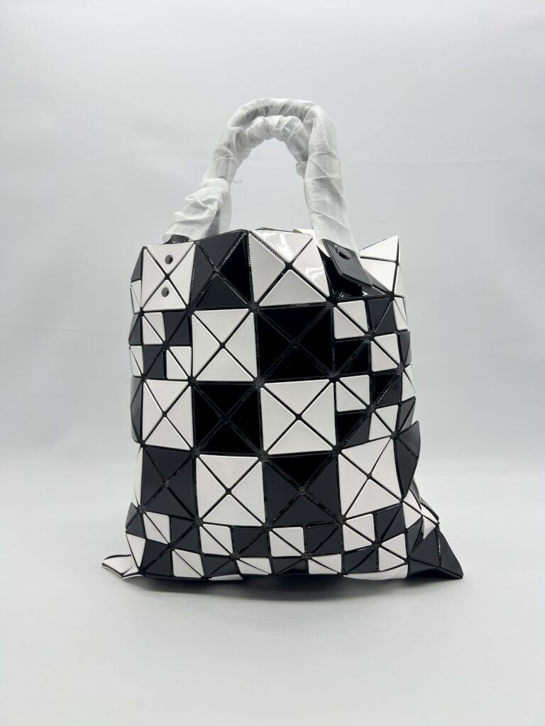 Bao Bao Prism Tote Bag Black white