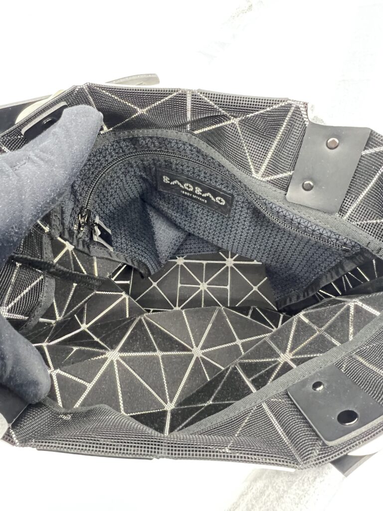 Bao Bao Prism Tote Bag Black white