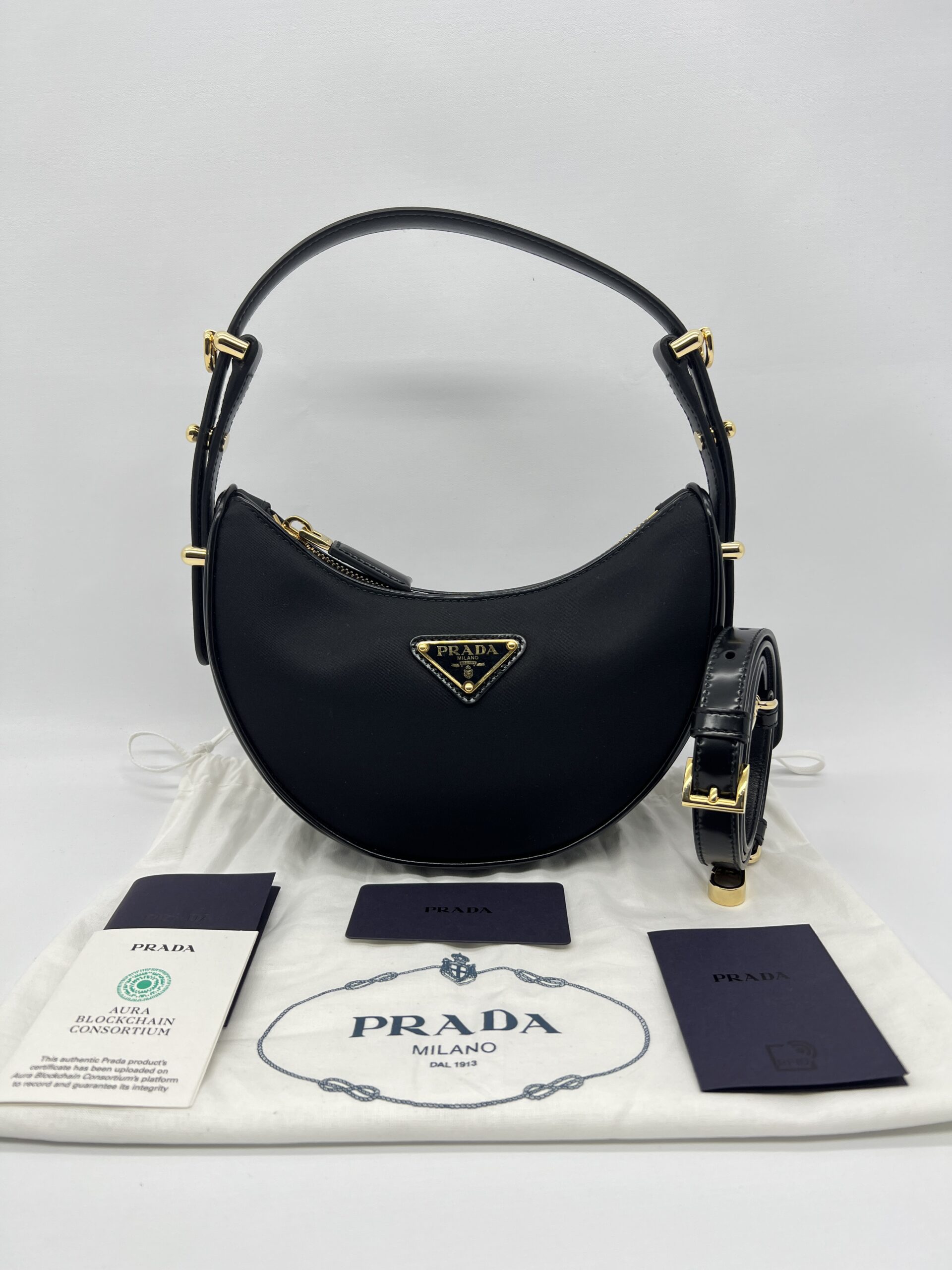 Prada Arque Moon Tessuto Nero GHW