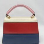 Gucci Queen Margaret Top Leather White/Red/Blue GHW