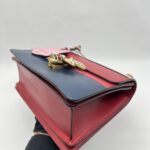 Gucci Queen Margaret Top Leather White/Red/Blue GHW