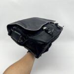 Prada Flap Messenger Bag Tessuto Saffiano Nylon Black SHW
