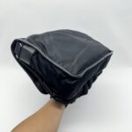 Prada Flap Messenger Bag Tessuto Saffiano Nylon Black SHW