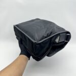 Prada Flap Messenger Bag Tessuto Saffiano Nylon Black SHW