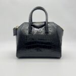 Givenchy Mini Antigona Embossed Croco Black GHW