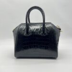 Givenchy Mini Antigona Embossed Croco Black GHW