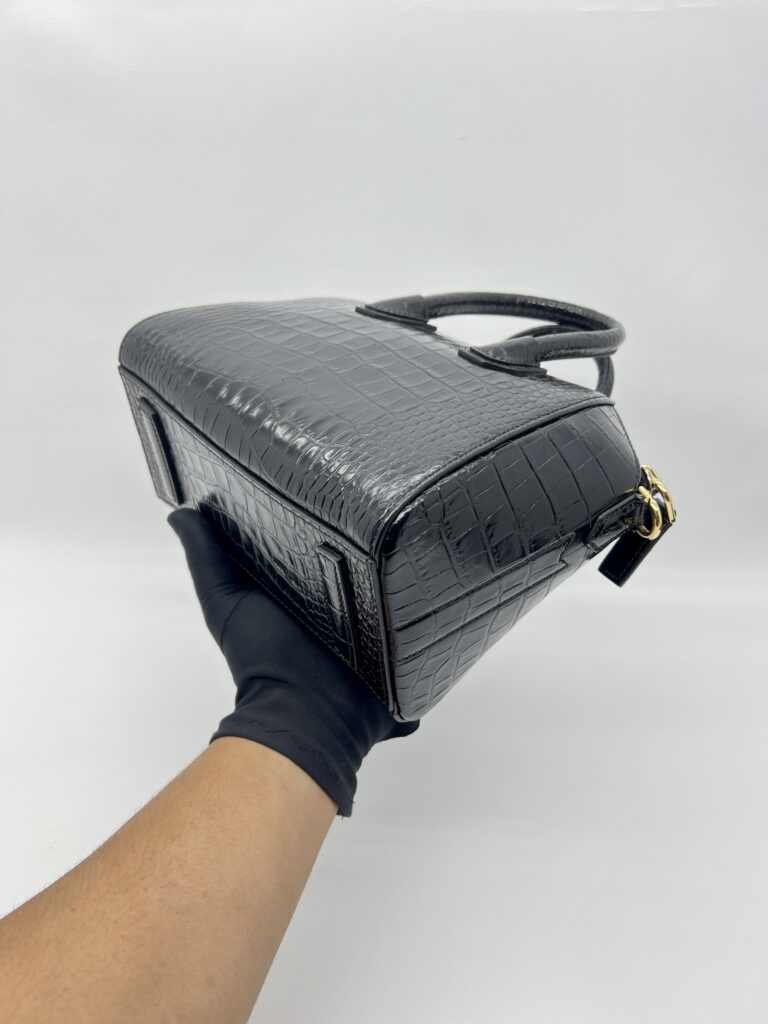 Givenchy Mini Antigona Embossed Croco Black GHW