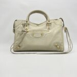 Balenciaga Reguler City Edge White Chevre GHW