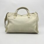 Balenciaga Reguler City Edge White Chevre GHW