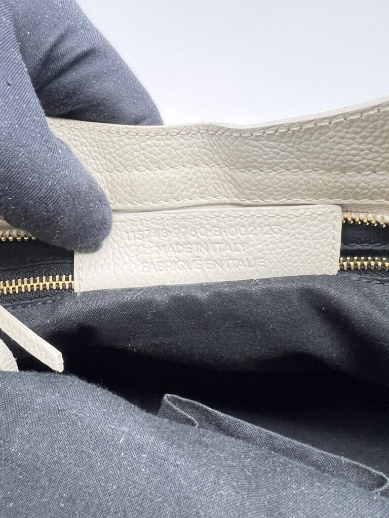 Balenciaga Reguler City Edge White Chevre GHW
