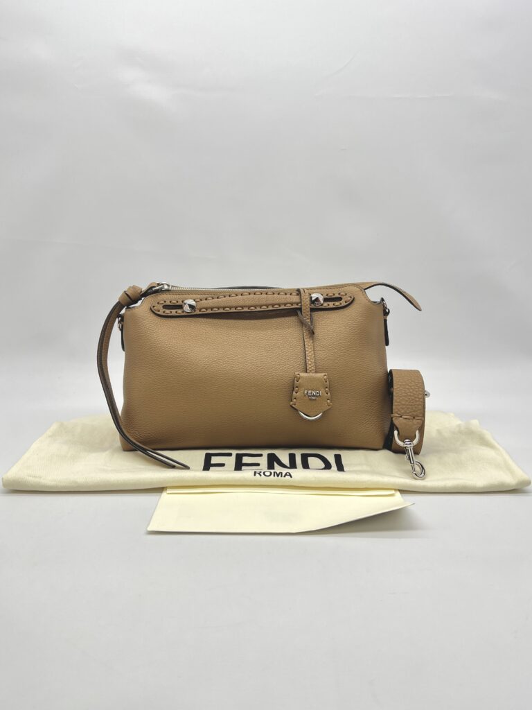 Fendi By The Way Medium Selleria Calfskin Beige SHW