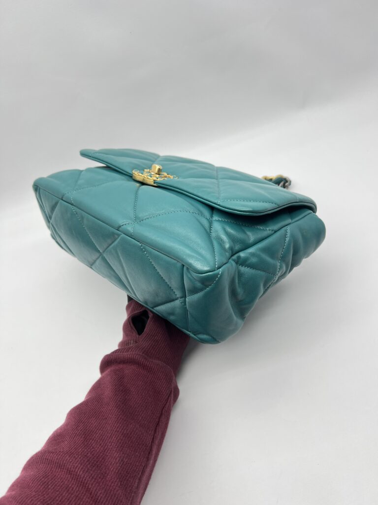 Chanel C19 Large Lambskin Green Tosca