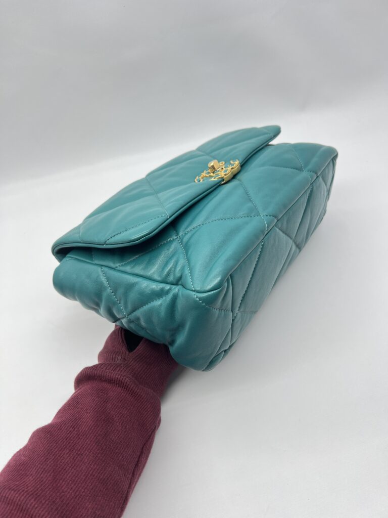 Chanel C19 Large Lambskin Green Tosca