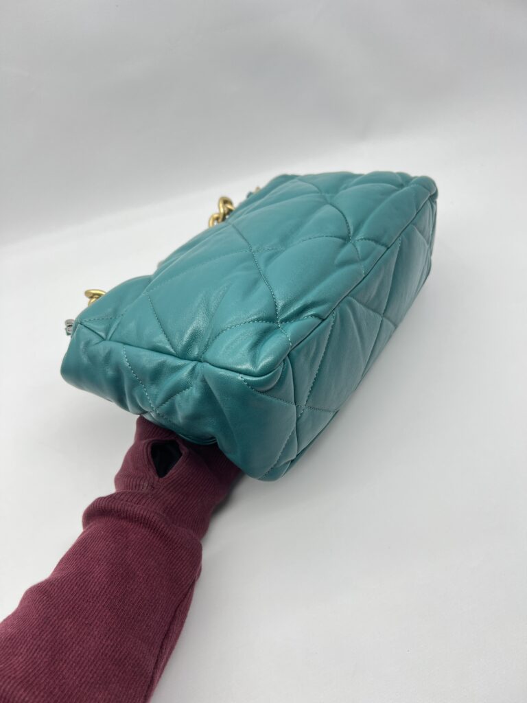 Chanel C19 Large Lambskin Green Tosca