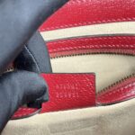 Gucci Queen Margaret Top Handle GG Supreme Red GHW