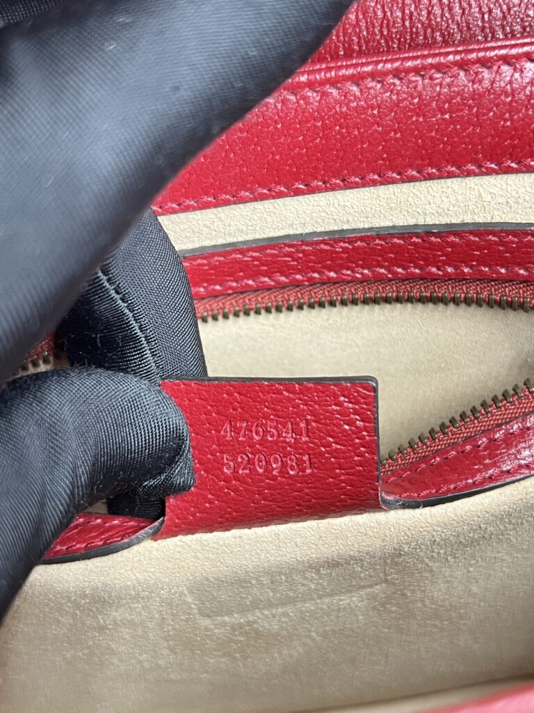 Gucci Queen Margaret Top Handle GG Supreme Red GHW