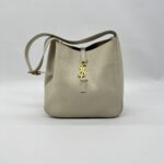 Saint Lurent Hobo Le 5A7 Supple Small Ivory GHW