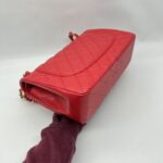 Chanel Jumbo Classic D Flap Caviar Red GHW