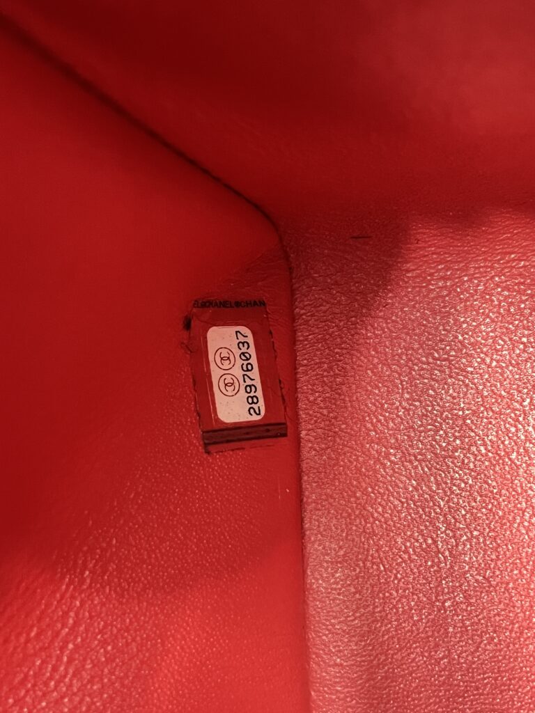 Chanel Jumbo Classic D Flap Caviar Red GHW