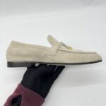 Loro Piana Joan Charms Loafer Suede Sunrise Clouds GHW