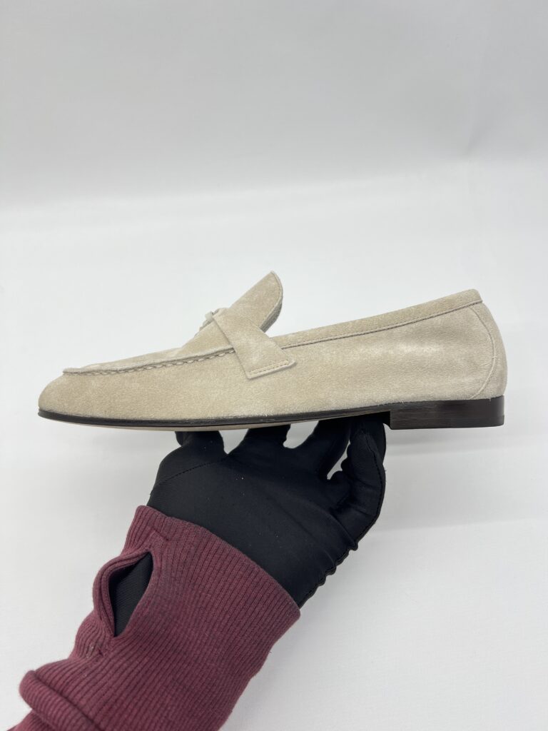 Loro Piana Joan Charms Loafer Suede Sunrise Clouds GHW