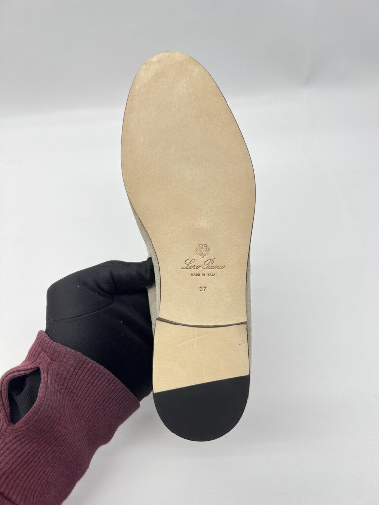 Loro Piana Joan Charms Loafer Suede Sunrise Clouds GHW