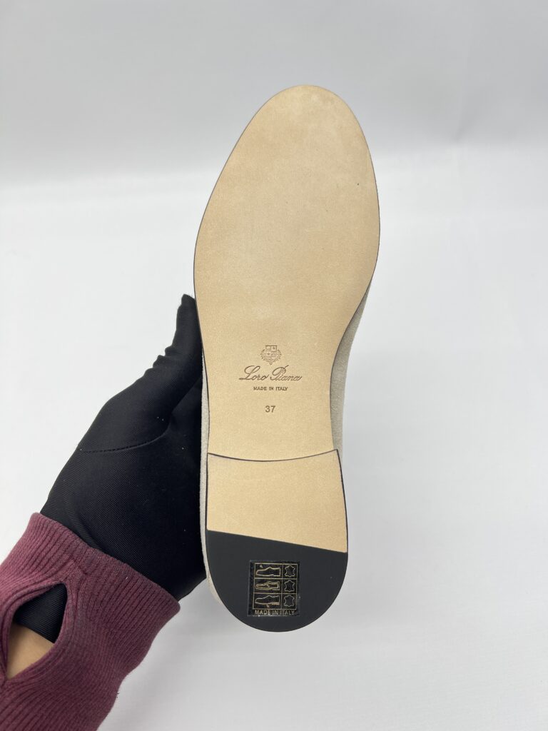 Loro Piana Joan Charms Loafer Suede Sunrise Clouds GHW