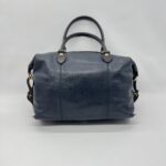 Louis Vuitton Sac Hand Bag Leather Navy Purple GHW