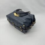 Louis Vuitton Sac Hand Bag Leather Navy Purple GHW