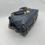 Louis Vuitton Sac Hand Bag Leather Navy Purple GHW