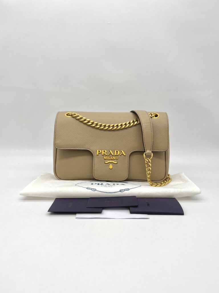 Prada Pattina  Saffiano Cammeo GHW