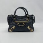 Balenciaga Mini City Edge Chevre Black GHW