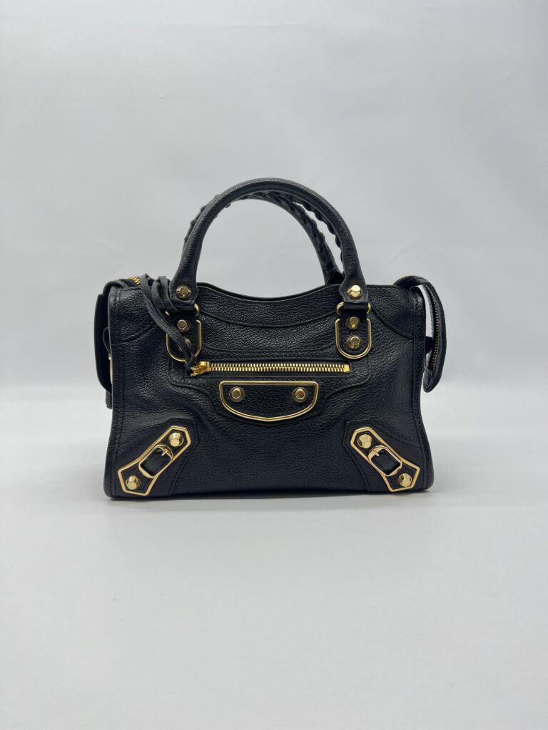 Balenciaga Mini City Edge Chevre Black GHW
