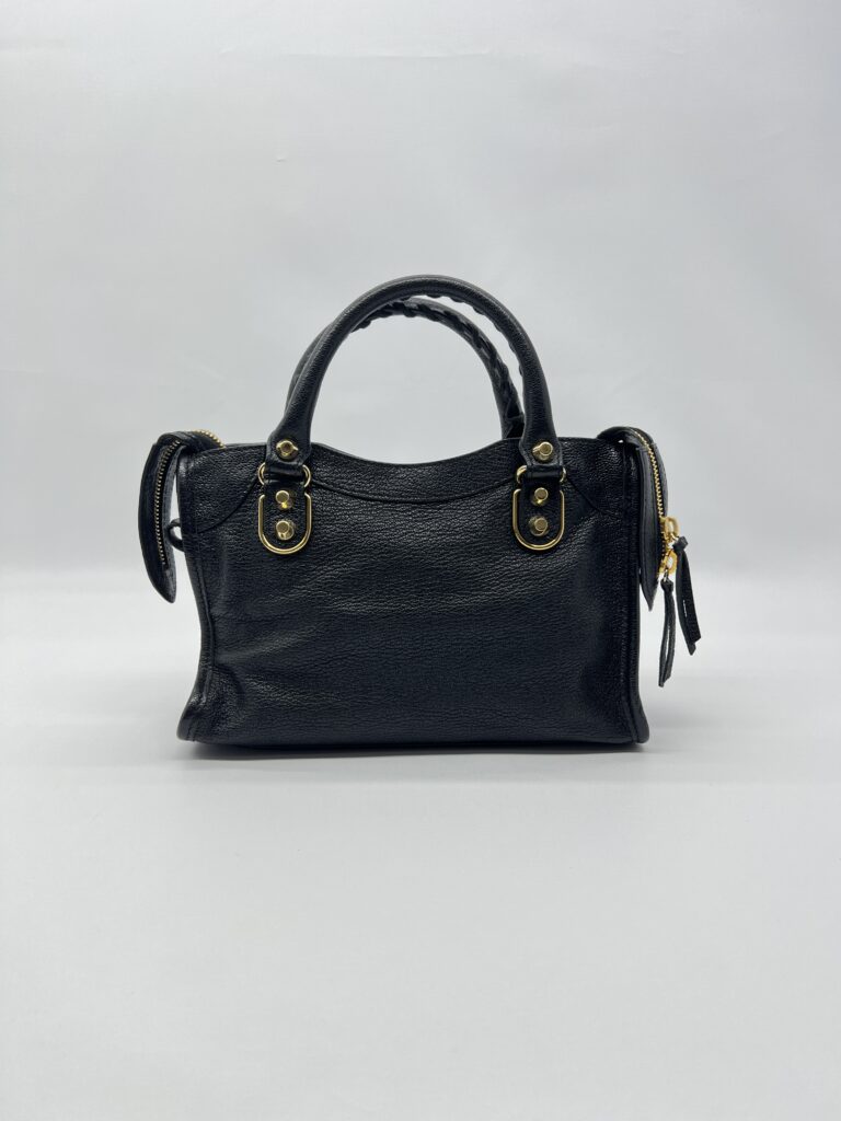 Balenciaga Mini City Edge Chevre Black GHW