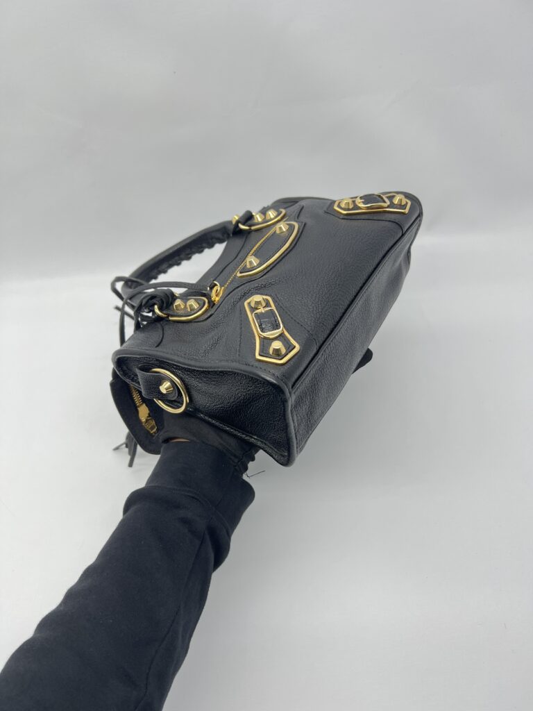 Balenciaga Mini City Edge Chevre Black GHW