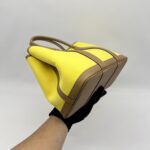 Hermes Garden Party 30 Toile Officier Jaune Citron Negonda Biscuit PHW