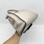Fendi Peekaboo Medium Light Grey Bordeaux SHW